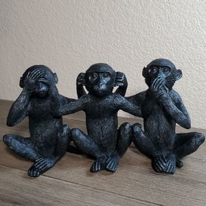 Sagebrook Home Three Wise Monkey's Figurine